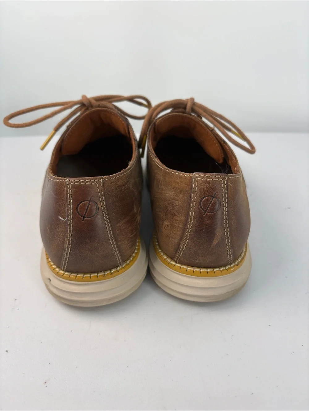 👻 Cole Haan Original Grand Brown Leather  lace up shoes